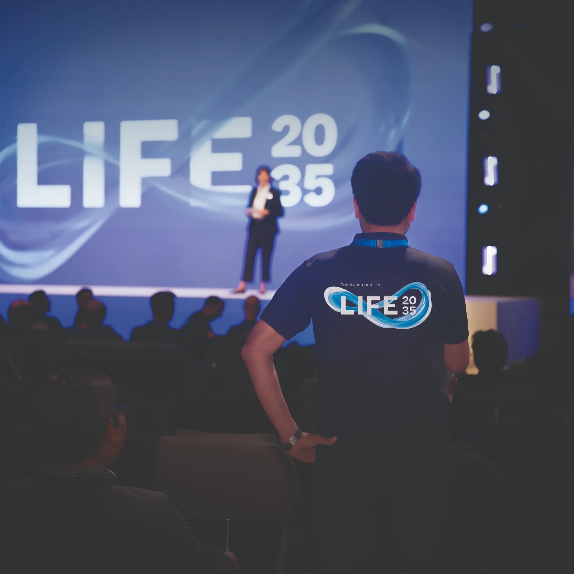 Photo of the event presenting the LIFE 2035 framework.