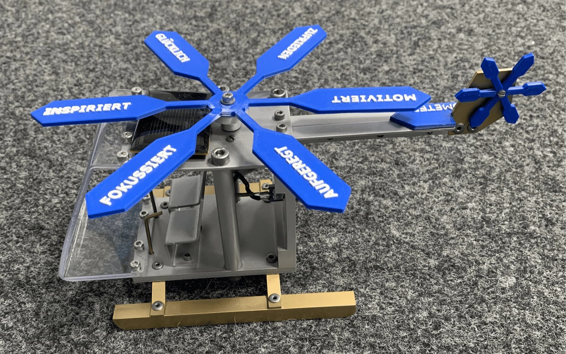 Helicopter built by interns at Körber