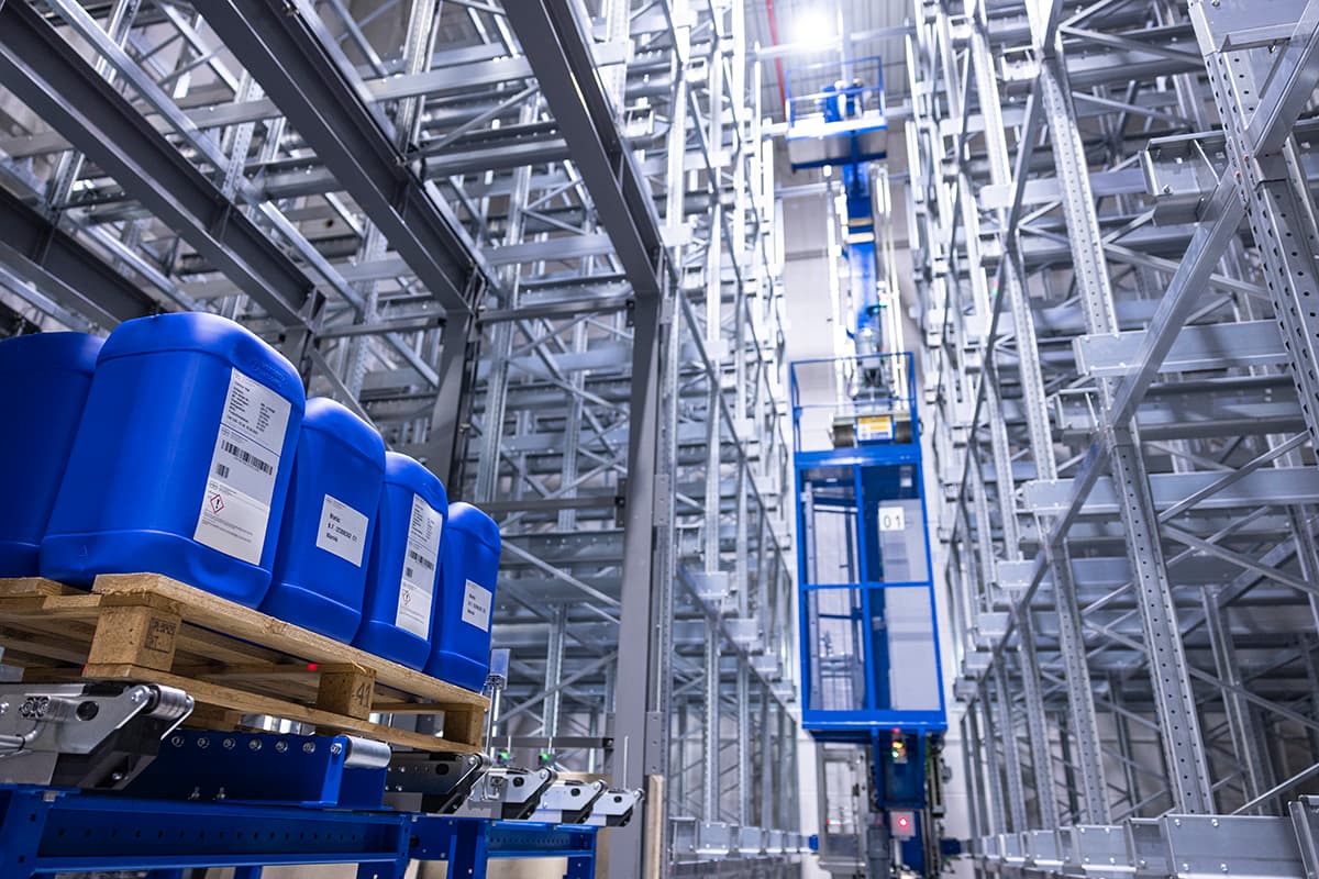 Neues Hochregallager in Bahrenfeld