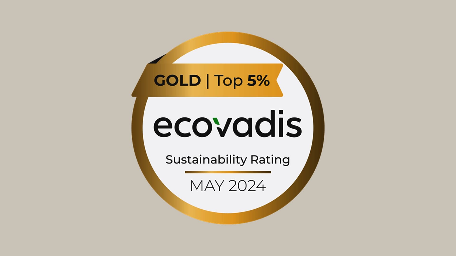 Ecovadis-Goldsiegel