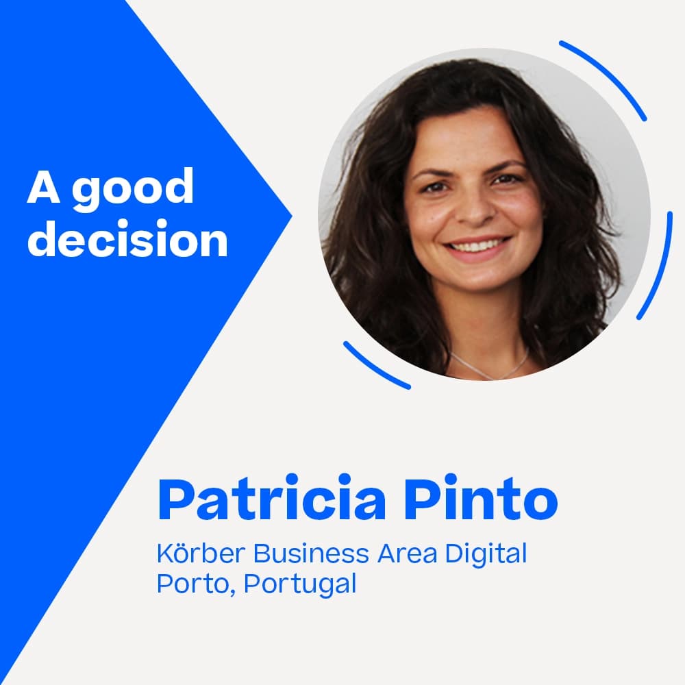 Patricia Pinto, Product Owner, Körber Business Area Digital, Porto, Portugal