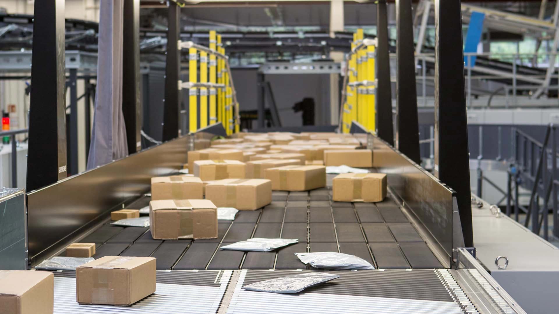 Paket-Sortiermaschine