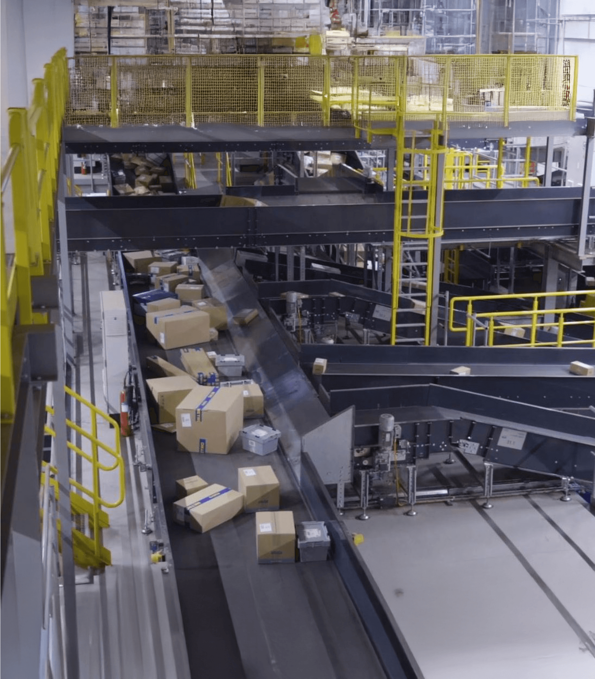 Parcel sorting facility