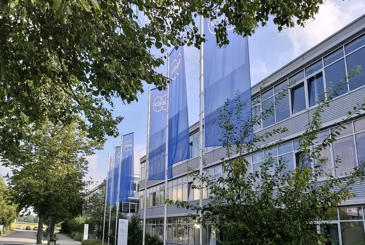 Exterior view of Körber headquarters.