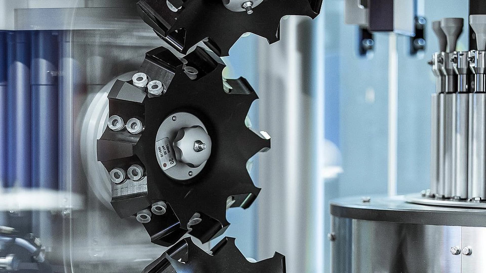 A machine displaying various tools, showcasing a range of equipment for different tasks and functions.