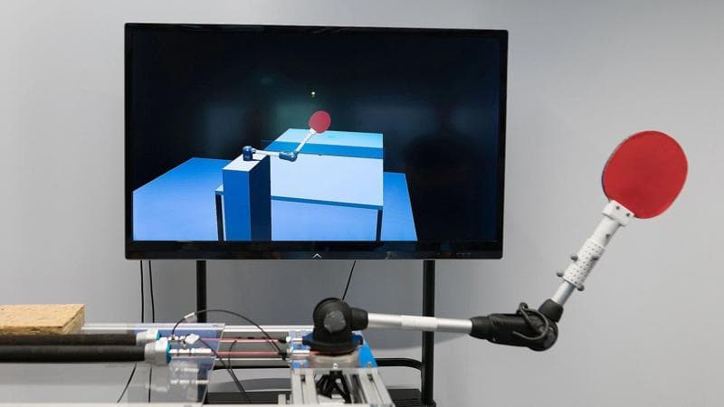 Table tennis robot training